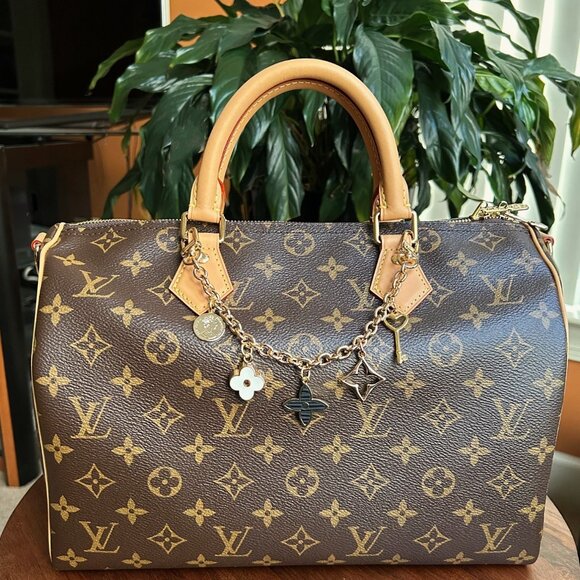 CLOVER BAG CHARM - Gold Tone ☀️ - Picture 5 of 7